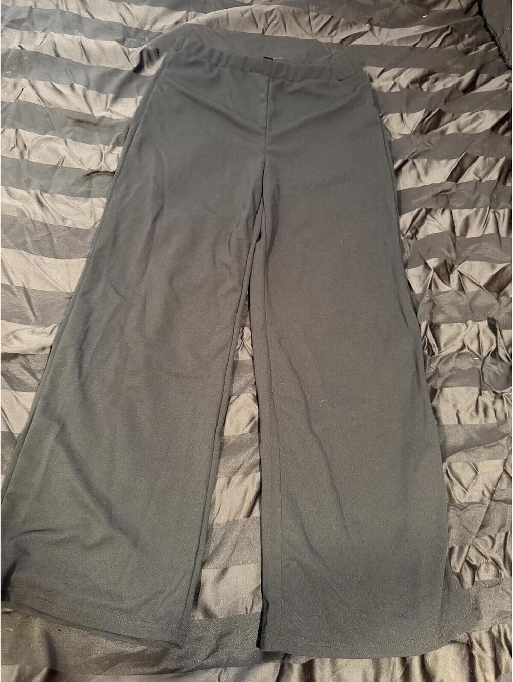 Black Wide Leg‎ Pants